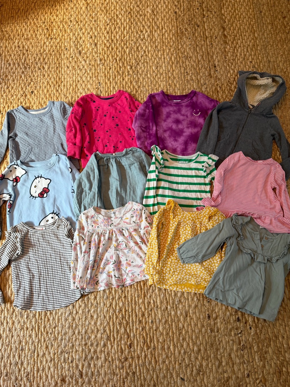 2T Girls Top and Sweatshirt Lot